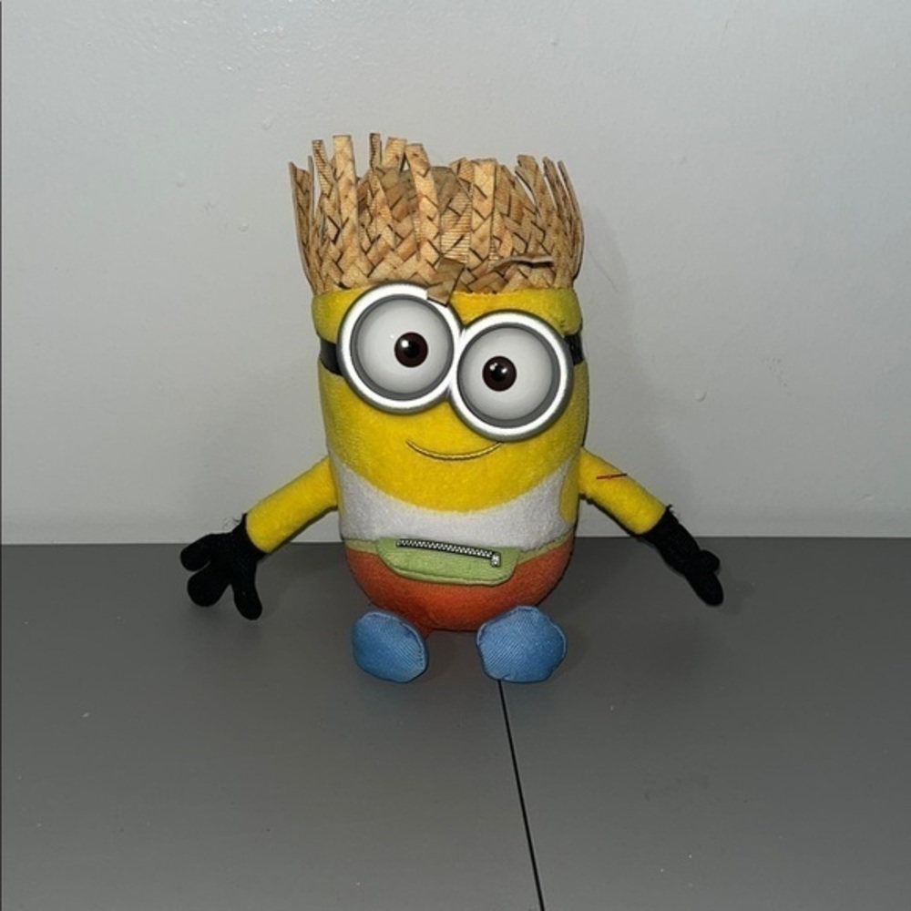 Ty Despicable Me 3 Tourist Minion Dave Straw Hat Goggles 2017